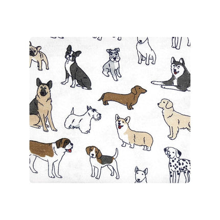 Hudson Baby Unisex Baby Cotton Flannel Receiving Blankets Bundle, Handsome Dogs, One Size