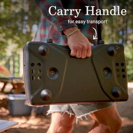 Estufa de propano Coleman Triton de 2 quemadores para camping, parrilla/estufa portátil para camping con quemadores ajustables, protectores contra el viento, cierre de alta resistencia y asa, 22,000 BTU de potencia total