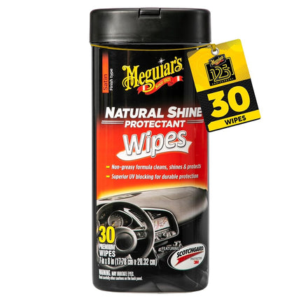 Meguiar's G4100 Natural Shine Protectant Wipe (25 