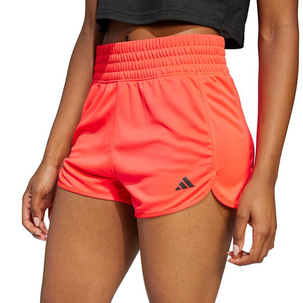 adidas Pacer Essentials Women's Knit High Rise Training Shorts, Lucid Red/Black, XL x 5L