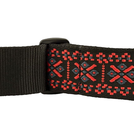 Fender Pasadena Woven Guitar Strap - LATTICE RED