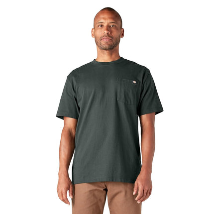 Dickies Men's Ws450fh Henley Shirt, Hunter Green, Large