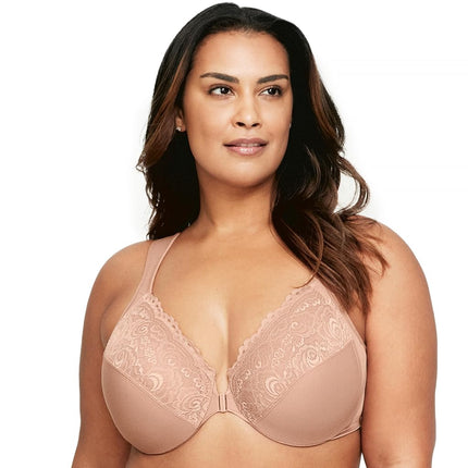 Glamorise Wonderwire Front-Closure Underwire Bra 1245 (Women's & Women's Plus)