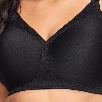 Glamorise MagicLift Seamless T-Shirt Wirefree Bra 1080 (Women's & Women's Plus) Black