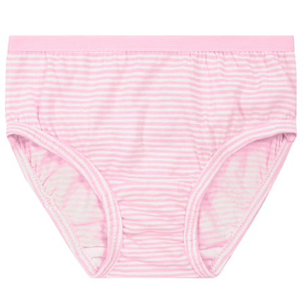 Fruit of the Loom Girls' Tag Free Cotton Brief Underwear Multipacks, Brief - 20 Pack - Black/Pink/Grey, 8