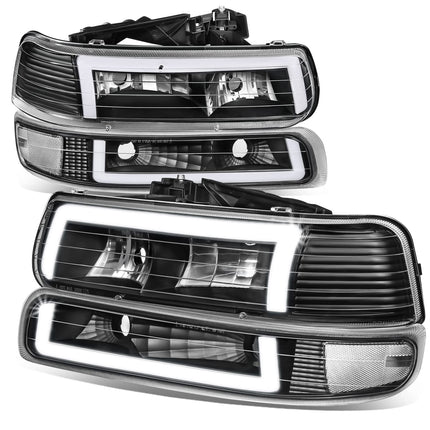 DNA MOTORING HL-LB5-CSIL99-BK-CL1 Pair of 3D LED D