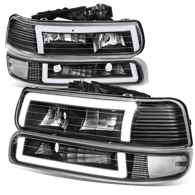 DNA MOTORING HL-LB5-CSIL99-BK-CL1 Pair of 3D LED D