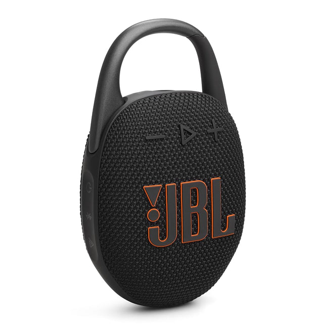 JBL Clip 5 - Ultra-Portable, Waterproof & Dustproof Bluetooth Speaker, Big Pro Sound with Punchy Bass, Carabiner Included, Up to 12 Hours of Play, Partly Recycled (Black)