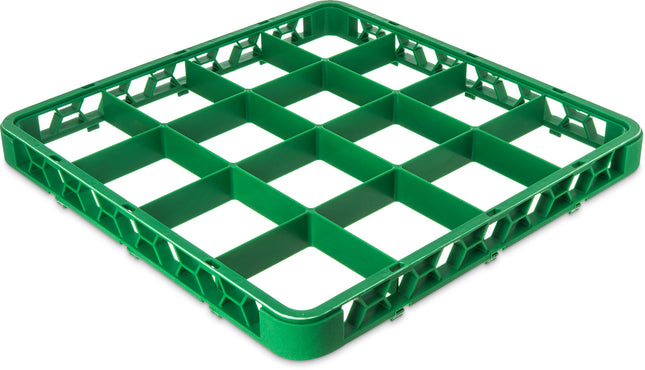 Carlisle FoodService Products OptiClean Extensor de rejilla divisoria para vasos de 25 compartimentos (3-1/2"), verde