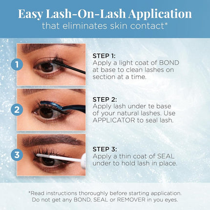 Ardell Seamless Eyelash Extensions Refill Kit, Wispies - 32 Assorted Cluster Lengths, Customizable DIY Lash Clusters for Natural Look Lashes