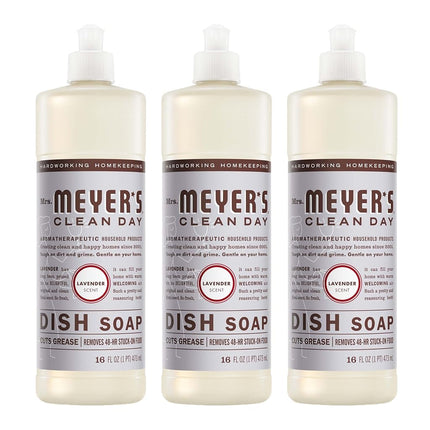 MRS MEYERS Liquid Dish Soap, Lavender, 16 Fluid Ou