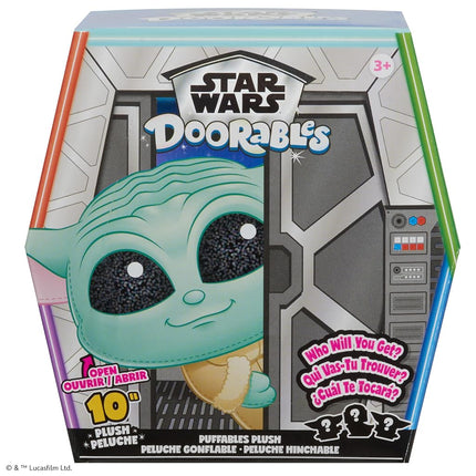 Star Wars™ Doorables Puffables Plush – Star Wars: The Mandalorian™, 10-inch Squishy Plush Featuring Glitter Eyes, Styles May Vary, Kids Toys for Ages 3 Up, Gifts and Presents
