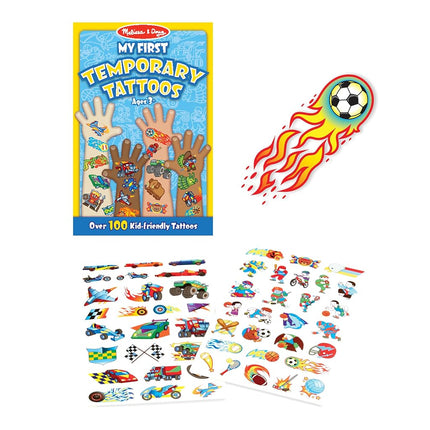 Melissa & Doug My First Temporary Tattoos: Adventure, Creatures, Sports, and More (100+ Kid-Friendly Tattoos)