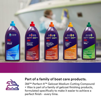 3M Perfect-It Gelcoat Medium Cutting Compound 946 ml