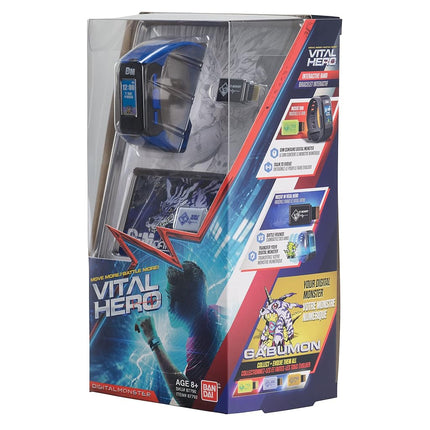 Bandai Namco - Digimon - Vital Hero Interactive Fitness Tracker/ Digital Watch/ Virtual Pet (Blue)