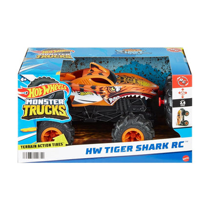 Hot Wheels Monster Trucks HW Tiger Shark RC, Remote-Control Vehicle