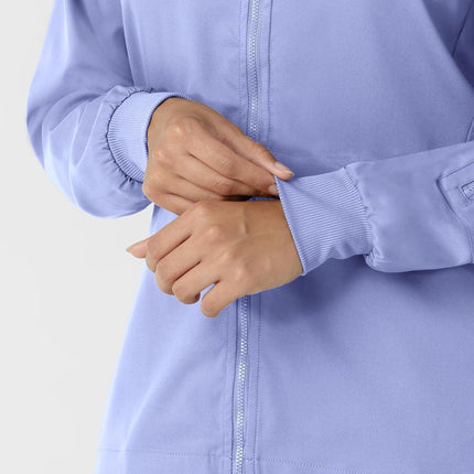 WonderWink womens Jacket, Ceil Blue, X-Small