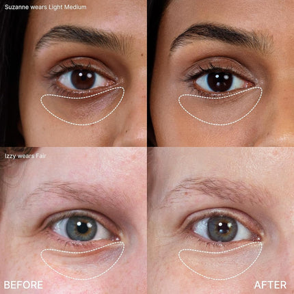 Winky Lux | Peeper Perfect Under Eye Concealer | With Collagen, Hyaluronic Acid, and Vitamin E | Full Coverage Concealer | Concealer Makeup (Light)