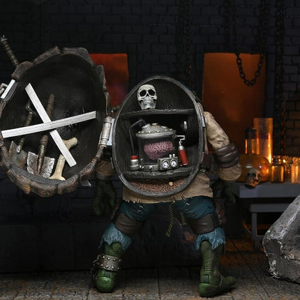NECA Official Universal Monsters vs Teenage Mutant Ninja Turtle Leonardo As Hunchback Ult 7" Action Figure