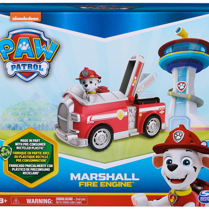 Paw Patrol, Marshall’s Firetruck, Toy Truck with Collectible Action Figure, Sustainably Minded Kids Toys for Boys & Girls Ages 3 and Up