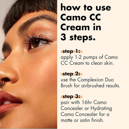 e.l.f. Camo CC Cream, Color Correcting Medium-To-Full Coverage Foundation with SPF 30, Deep 560 C, 1.05 Oz (30g)