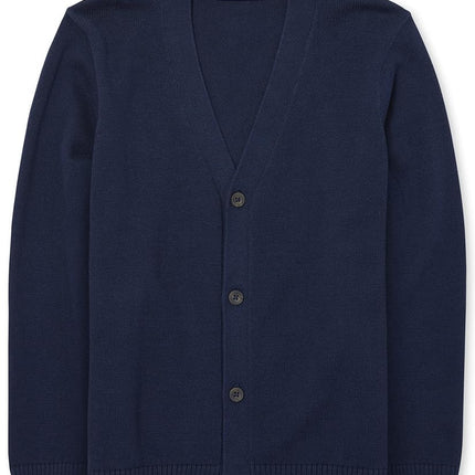 The Children's Place Cardigan à manches longues pour grands garçons, Tidal 00610, M (7/8)