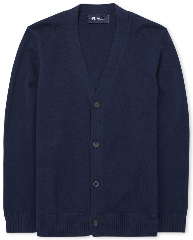 The Children's Place Boys' Uniform Cardigan, Tidal