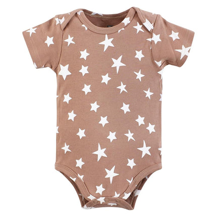 Hudson Baby Unisex Baby Cotton Bodysuits, Hot Air Balloon, 6-9 Months, Hot Air Balloon, 6-9 Months