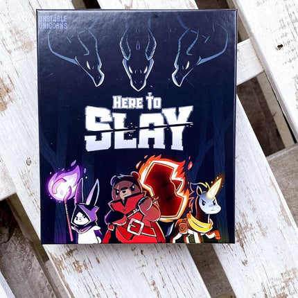TeeTurtle Here to Slay Base Game - from The Creators of Unstable Unicorns - A Strategic Card Game for Teens and Adults Mixed Colours