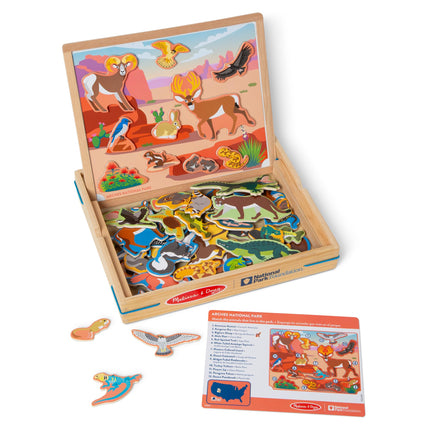 Melissa & Doug National Parks Wooden Picture Matching Magnetic Game - FSC Certified