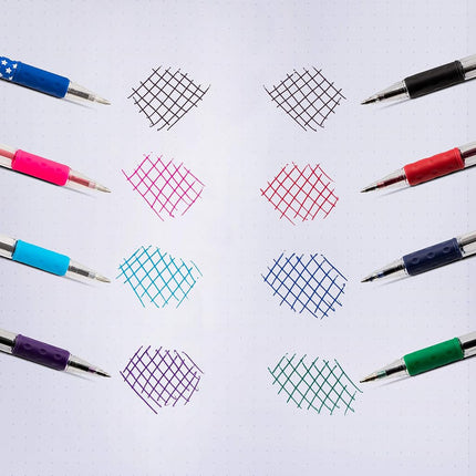 Pentel R.S.V.P. Ballpoint Pen, 0.7mm Fine Tip, Violet Ink, Box of 12 (BK90-V)