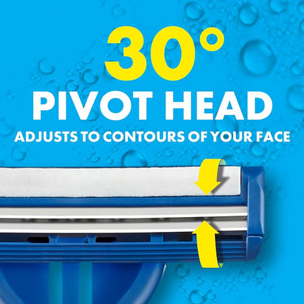 Gillette Sensor2 Pivoting Head Men's Disposable Razors, 25 Count
