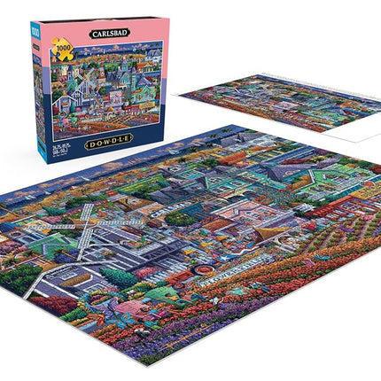 Buffalo Games - Dowdle - Carlsbad - 1000 Piece Jigsaw Puzzle for Adults Challenging Puzzle Perfect for Game Nights - Finished Puzzle Size is 26.75 x 19.75