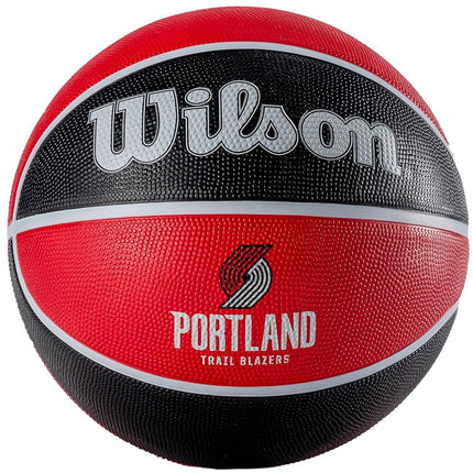 Wilson Basketball, NBA Team Tribute Model, PORTLAND TRAIL BLAZERS, Outdoor, Rubber, Size: 7