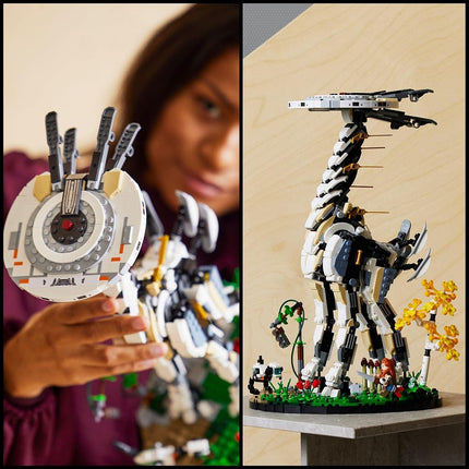 LEGO 76989 Horizon Forbidden West: Tallneck Building Set for Adults, Model Building Kit with Aloy Minifigure & Watcher Figure, Collectible Gift Idea for Men, Women, Him, Her