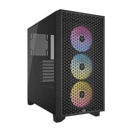 CORSAIR 3000D RGB AIRFLOW Mid-Tower PC Case – 3x A