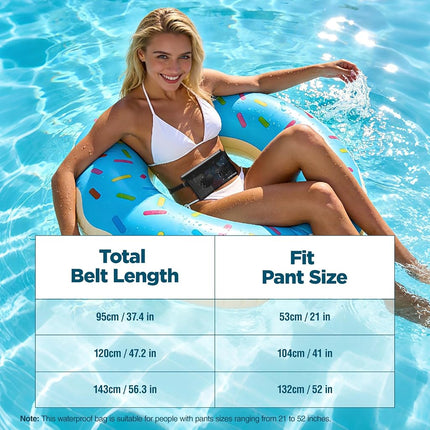 Waterproof Bag Fanny Packs for Women, Cruise Vacation Essentials Waterproof Pouch for Phone Passport Purse, Floating Dry Bags for Beach Water Park Boating Fishing Diving Surfing Kayaking Accessories