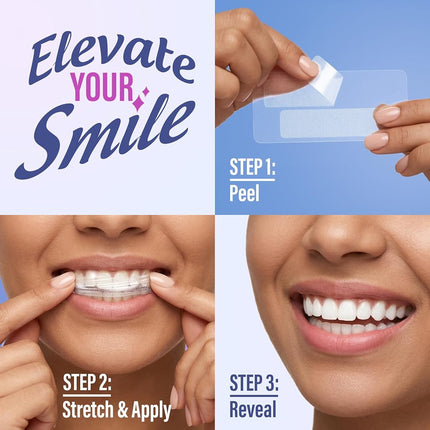 GuruNanda Teeth Whitening Strips - 30-Day Treatment with Non-Slip, Dry Strip Technology - Whitening Designed with Care for a Brighter Smile