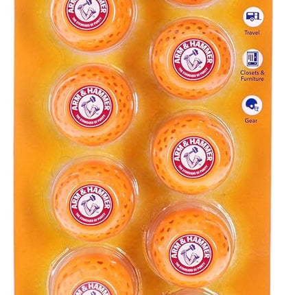 Arm & Hammer Odor Busterz Balls Air Freshener and Odor Eliminator, Orange, 10-Piece
