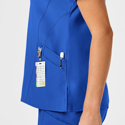 WonderWink 6155AROYAXL W123 Top con cuello en V estilizado para mujer, Royal, talla XL estándar