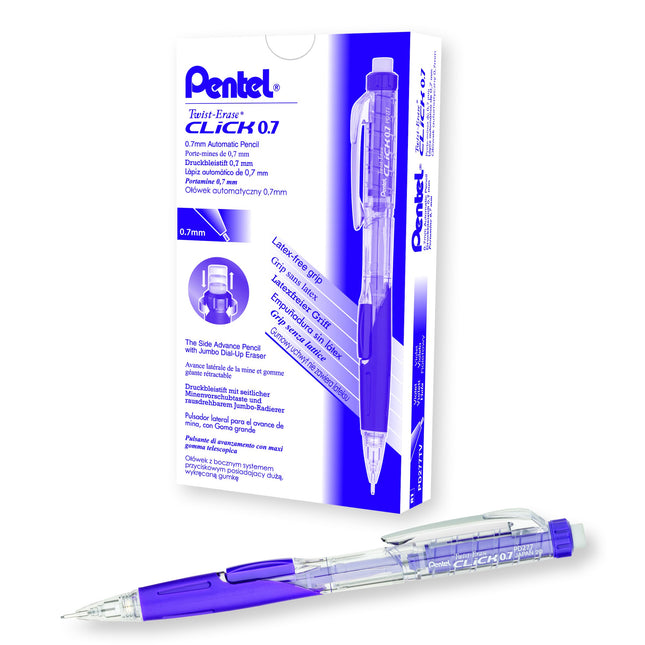 Pentel Twist Erase CLICK Mechanical Pencil, 0.7mm,