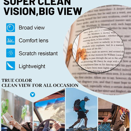 OCCI CHIARI +2.25 Mens Reading Glasses Blue Light Blocking Readers(+1.0 +1.25 +1.5 +1.75 +2.0 +2.25 +2.5 +2.75 +3.0)