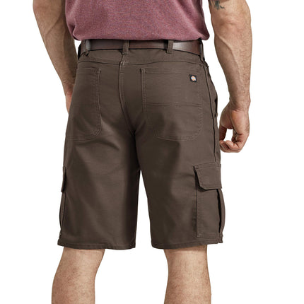 Dickies Men's Tough Max 11 Inch Relaxed Fit Duck Cargo Short, Timber Brown, 44