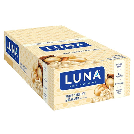 Luna Bar White Chocolate Macadamia, 1.70-Ounce Bar