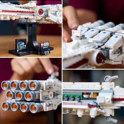 LEGO Star Wars: A New Hope Tantive IV, Maqueta Armable de Nave Espacial del 25.º Aniversario, Set de Construcción Creativo para Adultos, Idea de Regalo Coleccionable para Construir y Exhibir para Fans de Star Wars, 75376