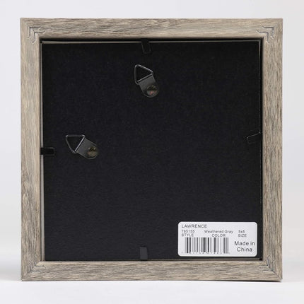 Lawrence Shadow Box Frame, Polystyrene, Natural Gray, 5x5