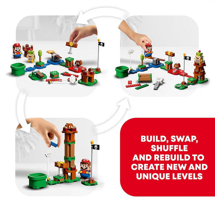 LEGO Super Mario Adventures with Mario Starter Course Set, Buildable Toy Game, Collectible Gifts for Kids, Boys & Girls aged 6 Plus Year Old, with Interactive Figure 71360