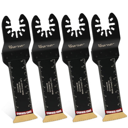 Vearter 4PCS Titanium Oscillating Saw Blades, 31mm