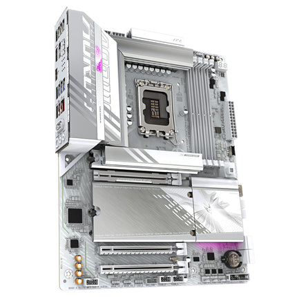 GIGABYTE B860 AORUS Elite WIFI7 ICE Motherboard - Intel Core Ultra Series CPUs, 14+1+2+1 Phases VRM, up to 9200MHz DDR5, 1xPCIe 5.0 + 2xPCIe 4.0 M.2, 2.5GbE LAN, WiFi 7, USB 4