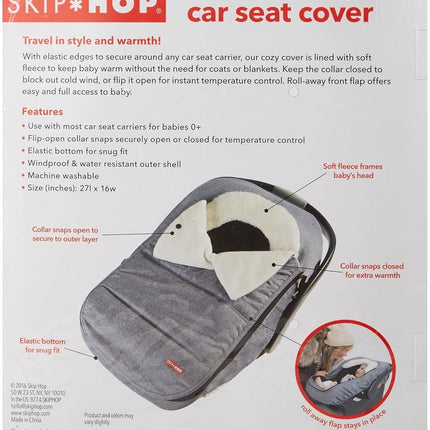 Skip Hop Stroll and Go Car Seat Cover (Black)